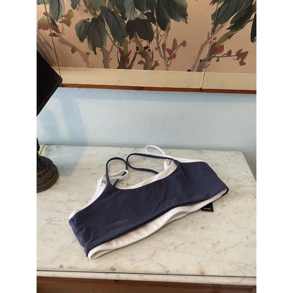 Gold Hinge StrydeForm Sports Bra Womens Medium Bluewash Double Layer NWT - Picture 2 of 4